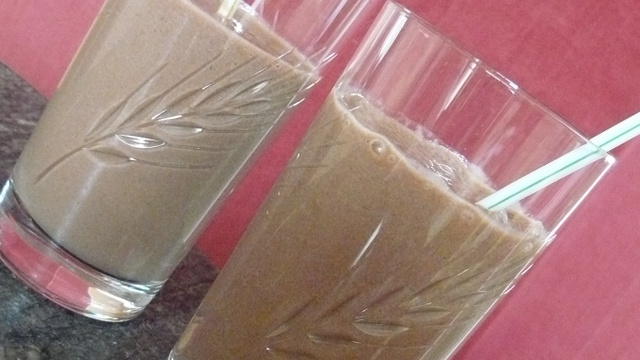 Smoothie banane chocolat